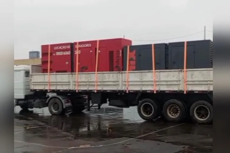 Cinco geradores avaliados em R$ 1,1 milhão somem durante transporte em São Paulo