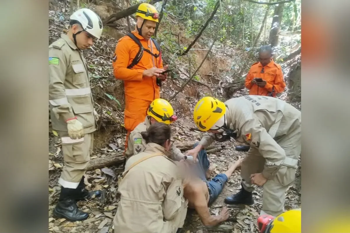 Homem de 64 anos é resgatado após 61 horas em mata de Aragoiânia