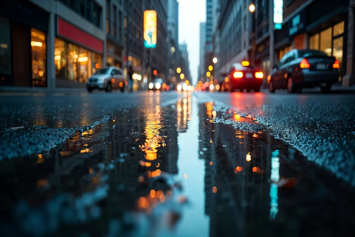 Resíduos acumulados na estiagem deixam pistas mais escorregadias sob chuva
