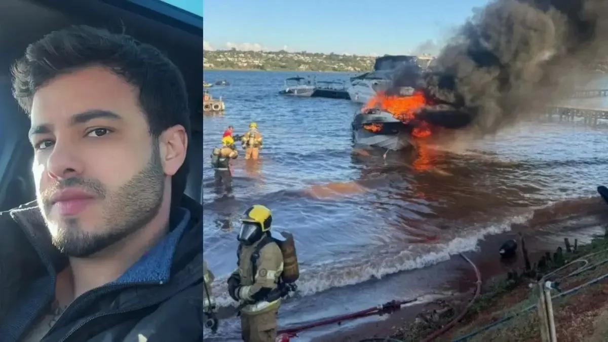 Compositor relata explosão de lancha no Lago Paranoá e diz que passageiros sobreviveram