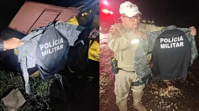 PMGO alerta forças de segurança sobre furto de fardas após acidente em Garuva