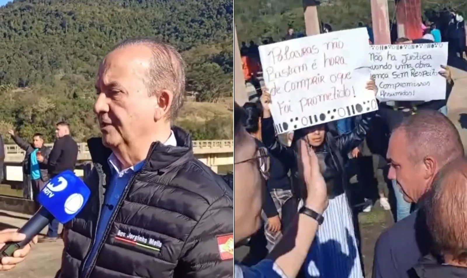 Governador de SC xinga indígenas durante visita a obras e é alvo de representação na PGR: 'Vai à merda'