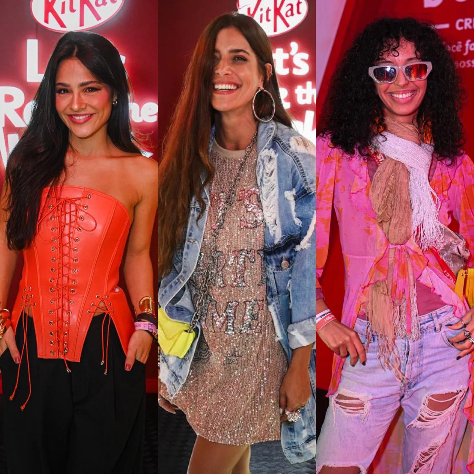 Celebridades visitam ativação de três andares do KitKat no Rock in Rio