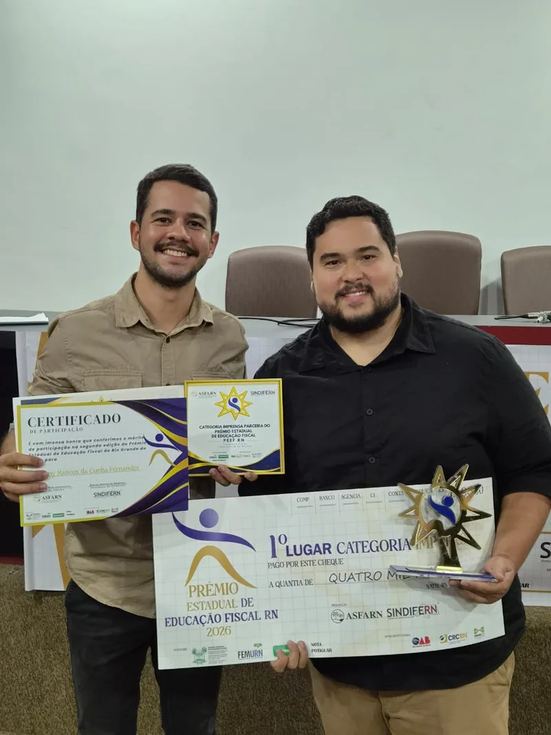 Portal vence Prêmio Estadual de Educação Fiscal na categoria imprensa