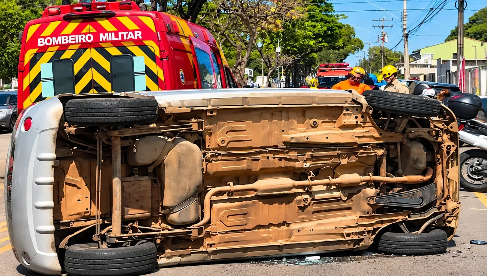 Criança de 2 anos morre após ser lançada de carro em acidente em Goiânia