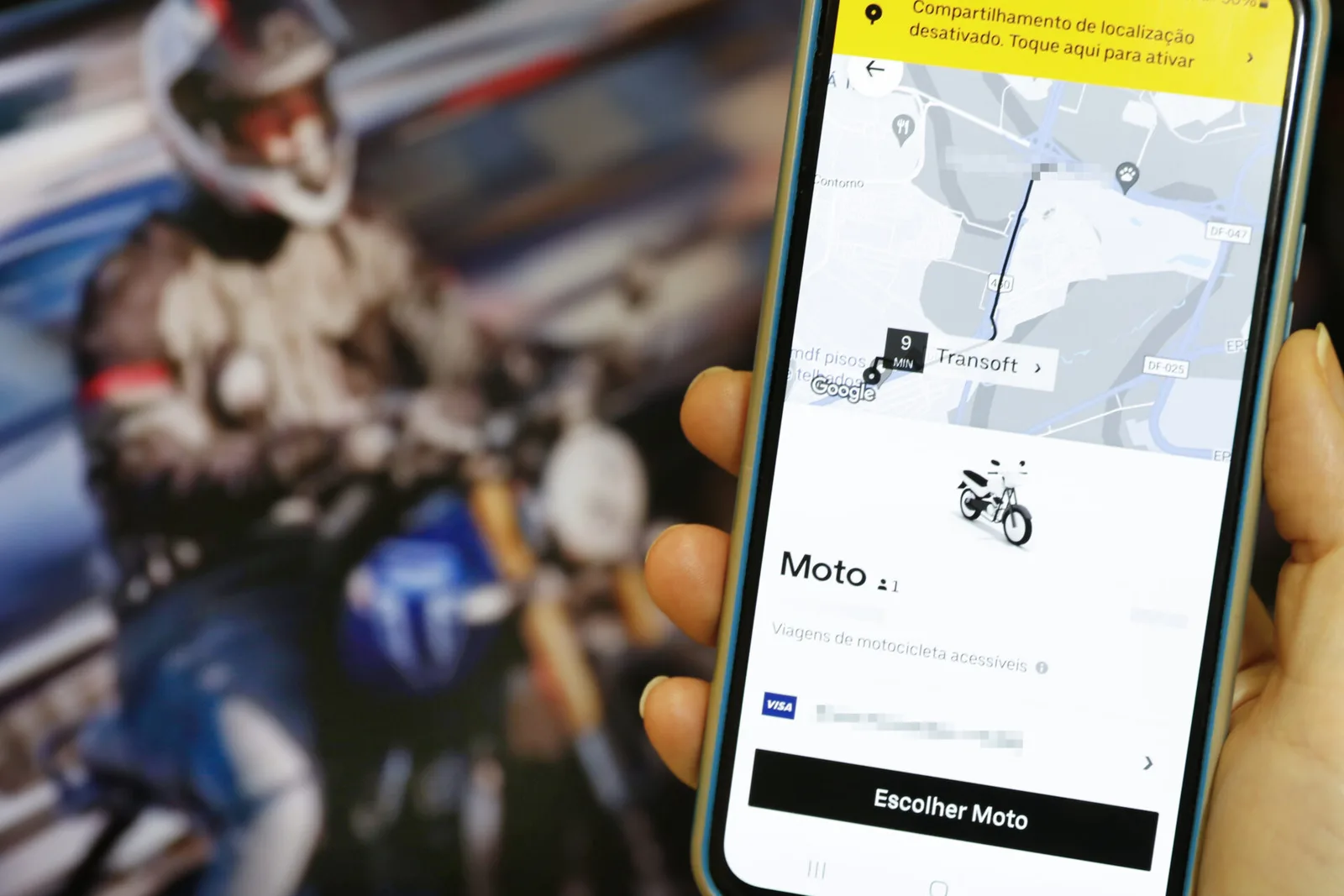 Plataforma deverá indenizar passageiro após acidente em corrida de moto no RN