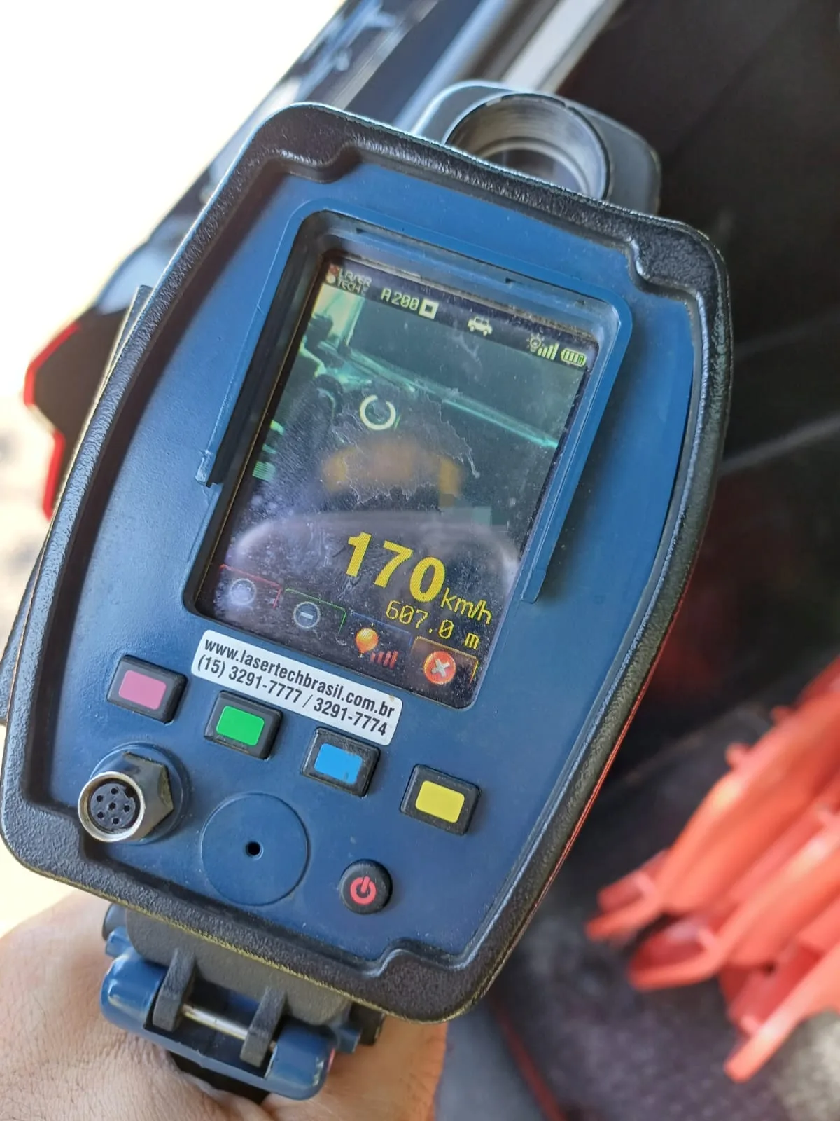 PRF flagra veículo a 170 km/h na BR-101, em São José de Mipibu