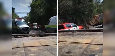 Trânsito é liberado após acidente com três veículos em Sooretama
