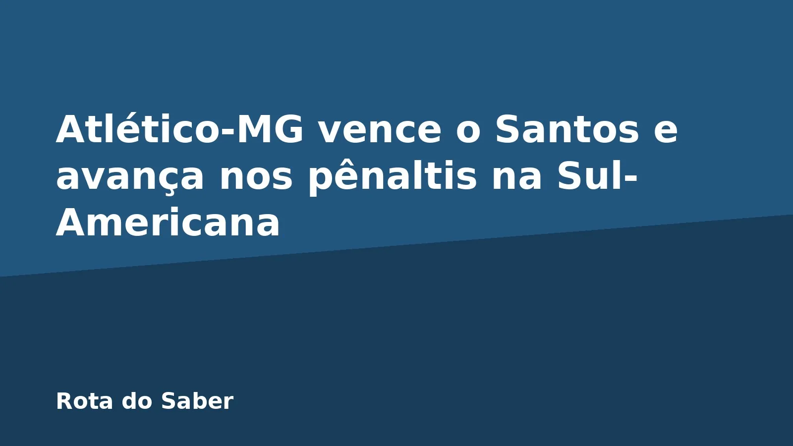 Atlético-MG vence o Santos e avança nos pênaltis na Sul-Americana