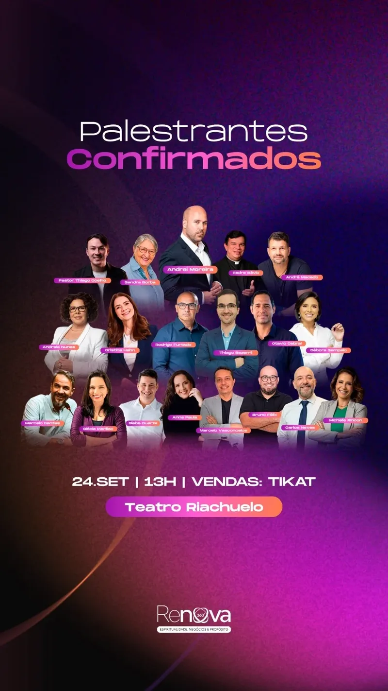 Renova 360 promove encontro sobre propósito e espiritualidade em Natal