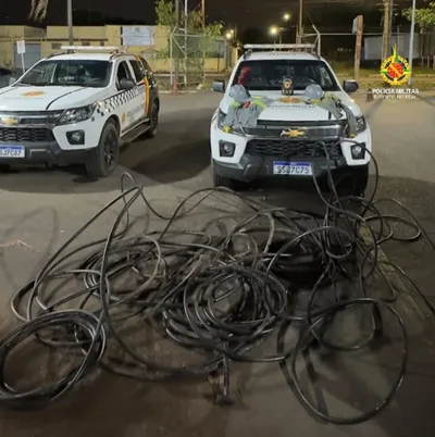 Três suspeitos são presos por furto de fios de cobre em Santa Maria